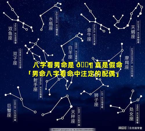 八字看男命是 🐶 真是假命「男命八字看命中注定的配偶」